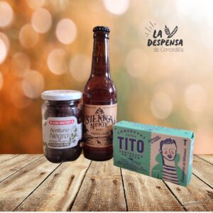 Cajita lata TITO, aceitunas y Bailandera